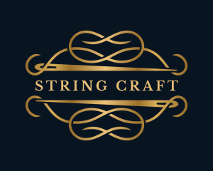 Luxury Sewing Needle Craft logo design