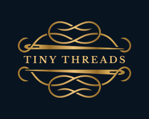 Luxury Sewing Needle Craft logo design