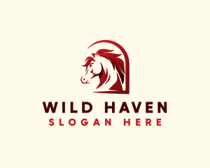 Wild Equine Horse logo design