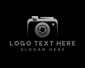 Photobooth - Camera Lens Shutter logo design