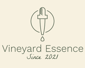 Essential Oil Dropper logo design