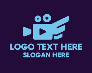 Vlogger - Video Camera Play logo design