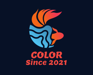 Pet Shop - Water Goldfish Aquarium logo design