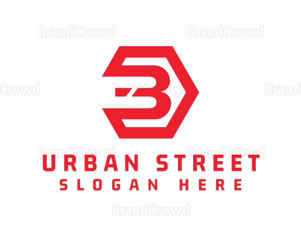 Red Industrial Number 3 Logo