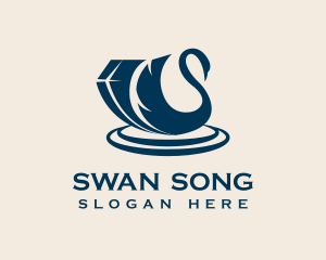 Diamond Swan Jewelry logo design