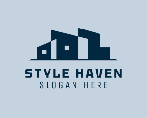 Hostel - Residential Village Realtor logo design