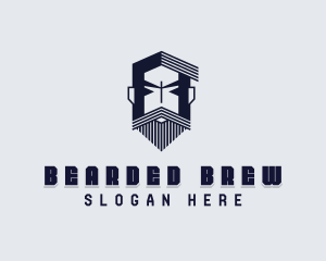 Beard Man Barbershop logo design