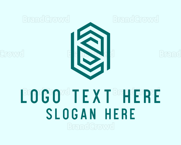 Modern Geometric Thumbprint Logo