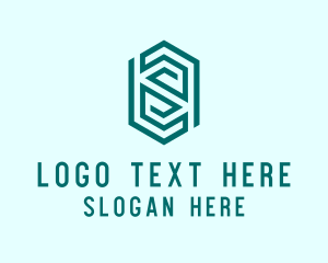Coding - Modern Geometric Thumbprint logo design