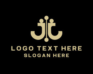 Luxury Jewelry Letter J logo design