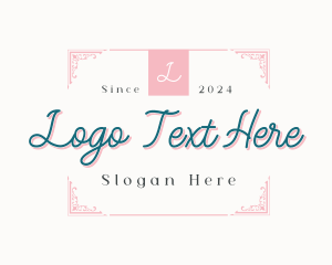 Feminine - Elegant Luxury Ornament Business logo design