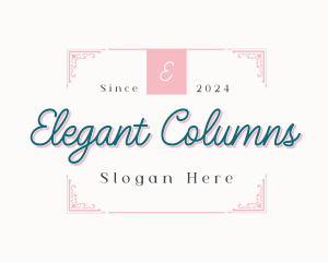 Elegant Luxury Ornament Business logo design