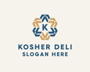 Jewish - Geometric Decorative Star logo design