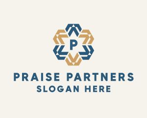 Praise - Geometric Decorative Star logo design