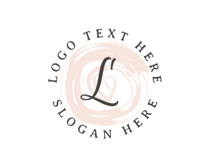 Script - Feminine Watercolor Cosmetics Boutique logo design