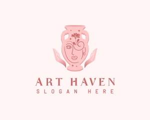 Elegant Pottery Vase logo design