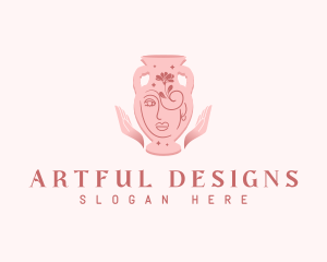 Elegant Pottery Vase logo design