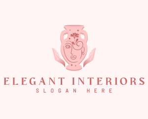 Elegant Pottery Vase logo design