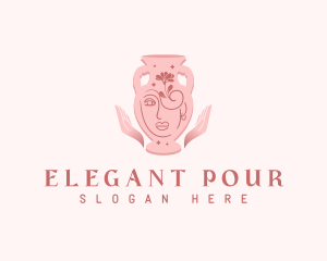 Elegant Pottery Vase logo design