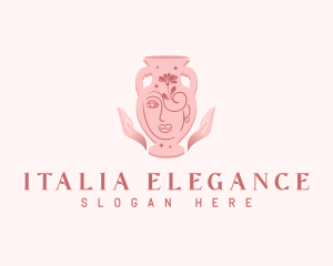 Elegant Pottery Vase logo design