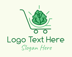Shopping Cart - Lettuce Shopping Cart logo design