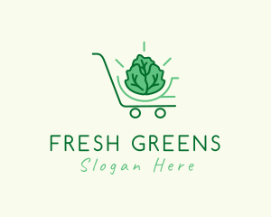 Lettuce - Lettuce Shopping Cart logo design