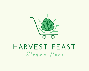 Lettuce Shopping Cart logo design