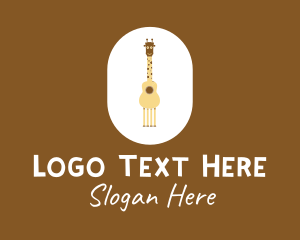 Musician - Acoustic Giraffe Guitar logo design