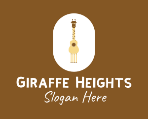 Acoustic Giraffe Guitar logo design