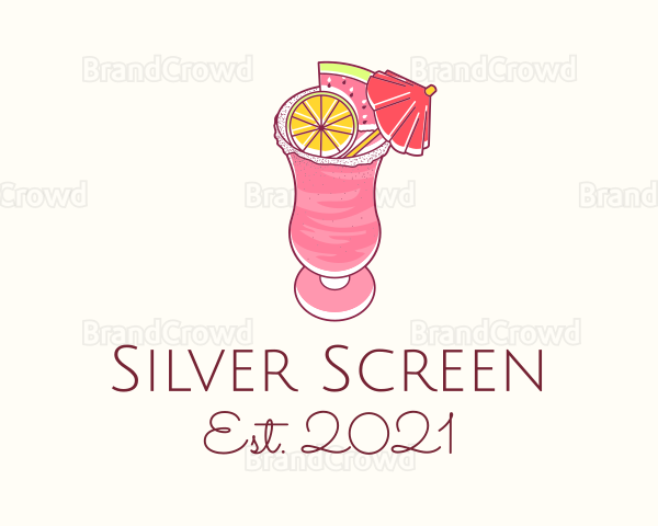 Slushy Fruit Drink Logo