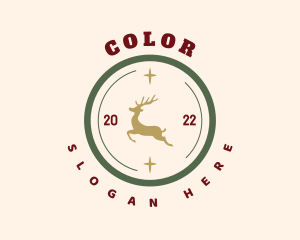 Specialty Store - Holiday Deer Badge logo design