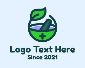 Herbal Medicine - Traditional Medicine Tools logo design