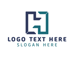 Lettermark - Modern Letter H Outline logo design