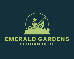 Garden Lawn Mower Equipment logo design