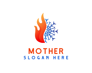 Snowflake Fire Thermal Logo