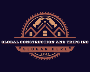 Roof Hammer Construction Logo