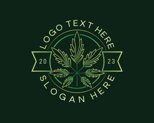 Organic Cannabis Leaf Logo