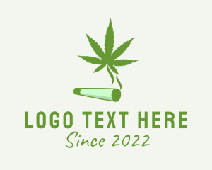 Weed - Medical Marijuana Smoke logo design