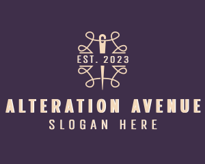 Sewing Alteration Needle logo design