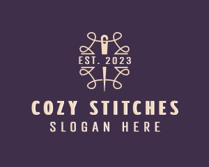 Sewing Alteration Needle logo design