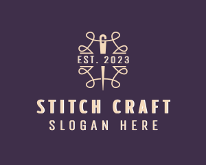 Sewing Alteration Needle logo design