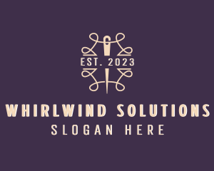 Sewing Alteration Needle logo design