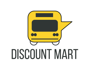 Bargain - Bus Speech Bubble logo design