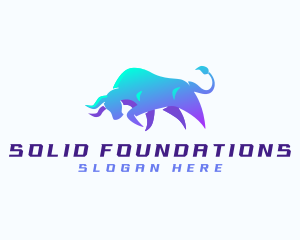 Horns - Raging Bull Startup logo design