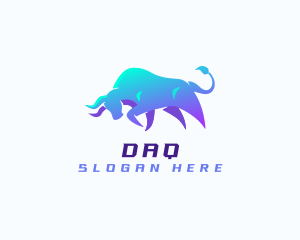 Animal - Raging Bull Startup logo design