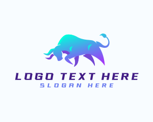 Bull - Raging Bull Startup logo design