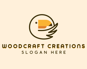 Minimalist Toucan Outline logo design