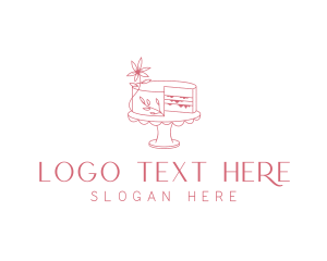 Cake - Floral Cake Baking logo design