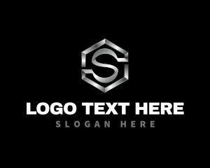 Metal - Steel Fabrication Letter S logo design