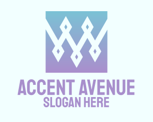 Accent - Luxury Diamond Pattern logo design